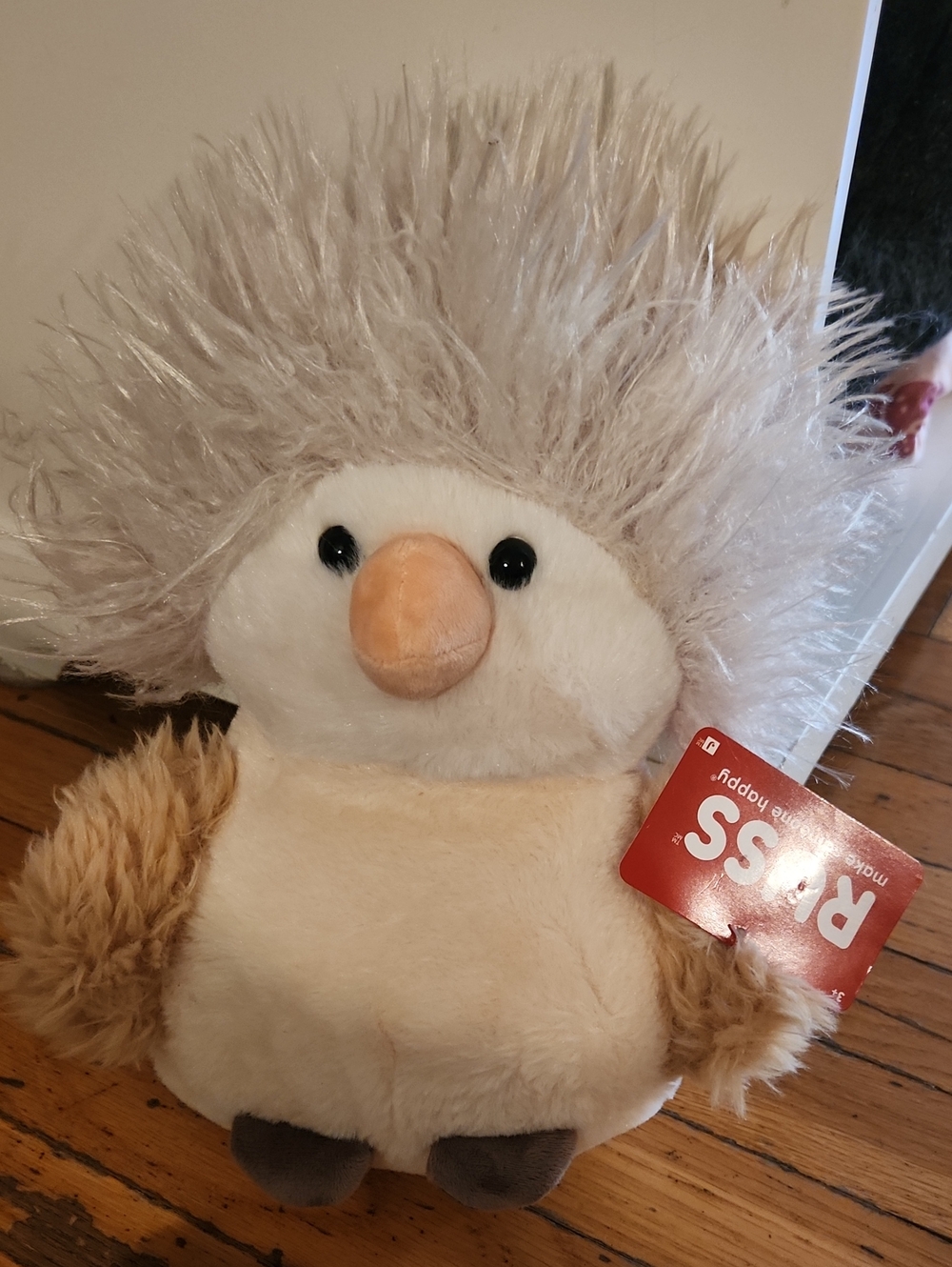 nwt Plush Russ Brand Penguin- Squishy Cream & Tan Plush